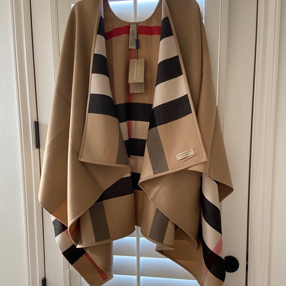 Burberry Accessories - Burberry Wool Poncho for Women - Brand New